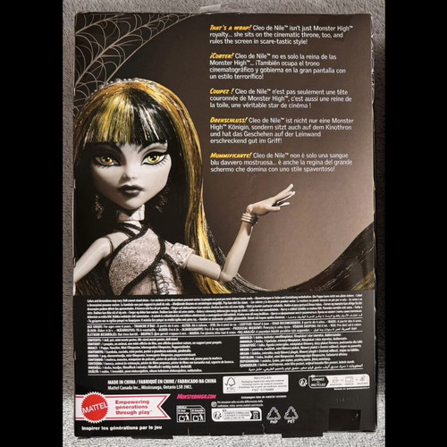 Monster High Cleo De Nile Reel Drama doll new