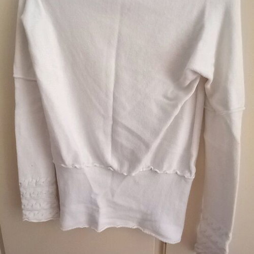 E-GO white women's pullover like new, size M with thick knit