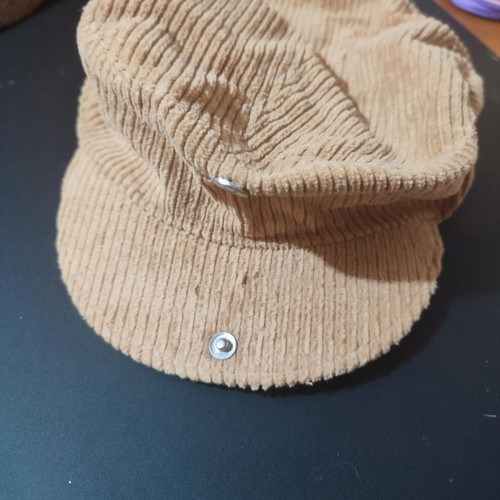 Corduroy women's hat beige like new