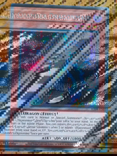 Chamber Dragonmaid (Secret Rare, Yugioh)