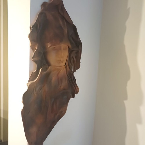 Leather wall masks set of three like new