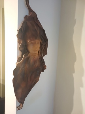 Leather wall masks set of three like new