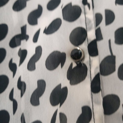 Ale spring dress like new, midi, semi-transparent, black and white