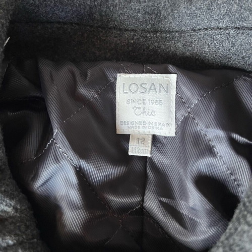 Losan boys' coat size 152 cm like new, gray, age 12