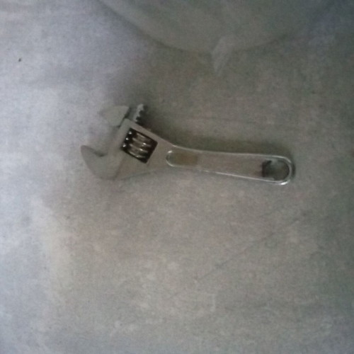 Small vintage mini adjustable wrench from 1980 used, functional