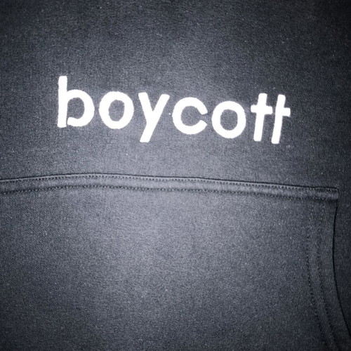 Boycott Black Hoodie Small like new