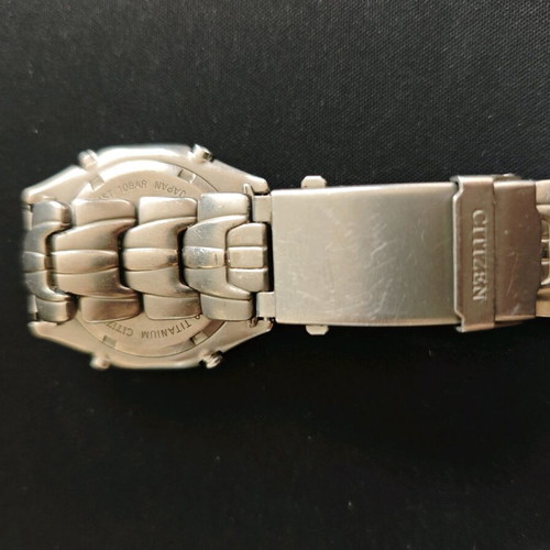 Citizen titanium Promaster watch men used, non operational, wr 100, model 6870-H11101