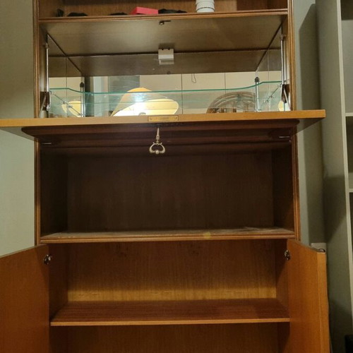 Showcase furniture used, made of solid wood