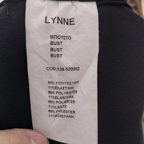 Lynne asymmetrical super sexy top like new, black, size XL