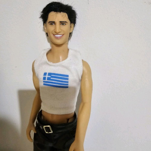 Sakis Rouvas collectible dolls used, set of 3