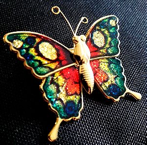Συλλεκτική καρφίτσα πεταλούδα