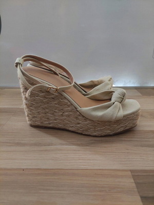 High platform sandals with rope size 37, like new