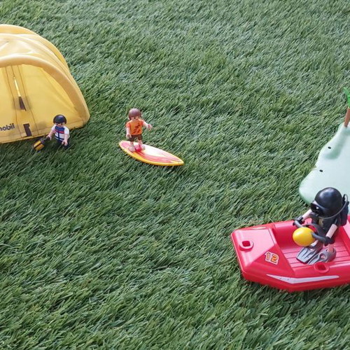 Playmobil Camping used with Fisherman, Boat and Diver