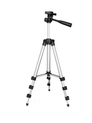 Aluminum tripod with 360º horizontal and 90º vertical rotation, new