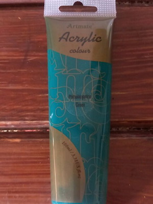 Acrylic paint new in tube