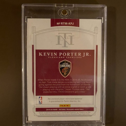 2019-20 National Treasures Rookie Triple Materials 59/99 Kevin Porter Jr new