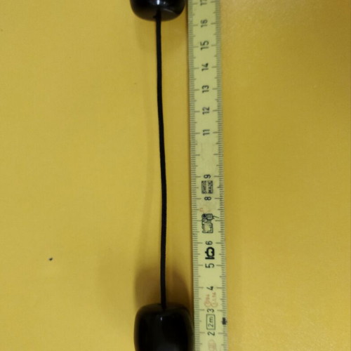 Begleri made of vinyl like new, black with 2 large beads