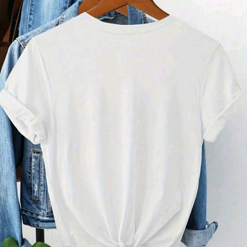 T-shirt white with flowers size 3XL new