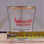  Ambassador scotch whisky διαφημιστικό παλιό σετ 2 ποτηριών