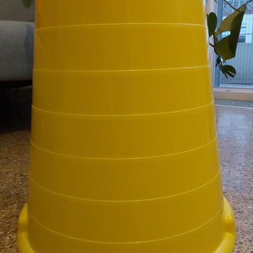 IKEA plastic stool like new, poster storage space