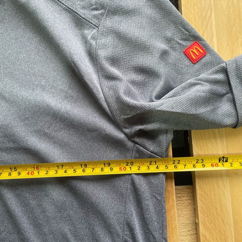 McDonald's Official Crew Uniform Polo Grey Size XL Like New