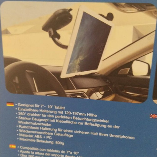 LogiLink Tablet Car Holder for Dashboard and Windshield