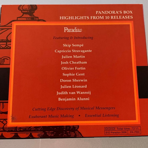 Pandora's box CD used, classical music