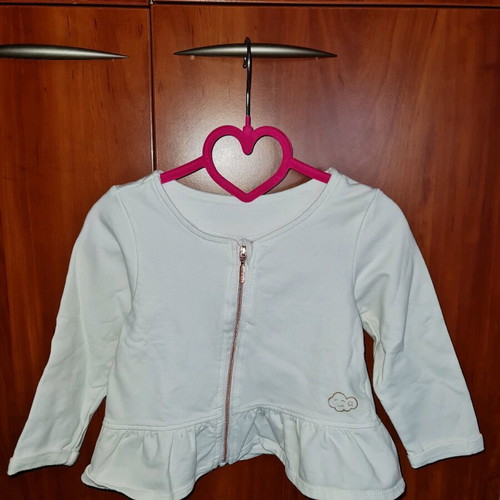 Girl jacket 23 months 86cm orchestra white like new