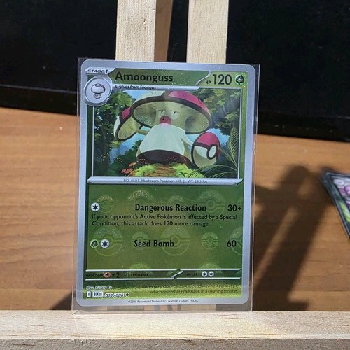 Pokémon TCG Amoonguss 011/086 Poke Ball Pattern Reverse Holo card used