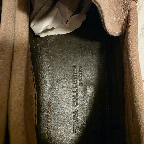 Zara man summer moccasins beige like new, size 44