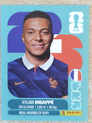Panini World Cup 2026 Kylian Mbappe sticker