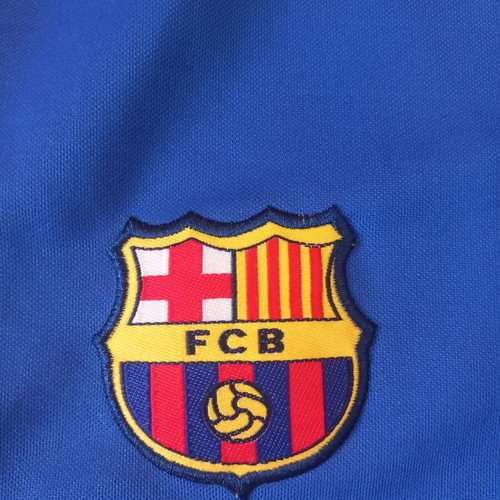 Barcelona kids sports shorts like new, blue, FCB logo