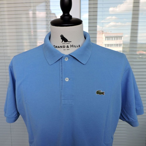 Lacoste Devanlay men's blue polo shirt F5191, 100% cotton