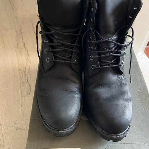 Timberland 6inch Premium Μαύρα Ανδρικά Αρβυλάκια Αδιάβροχα μεταχειρισμένα νούμερο 43