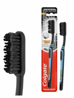 Οδοντόβουρτσα Colgate Charcoal Double Action μπλε καινούργια