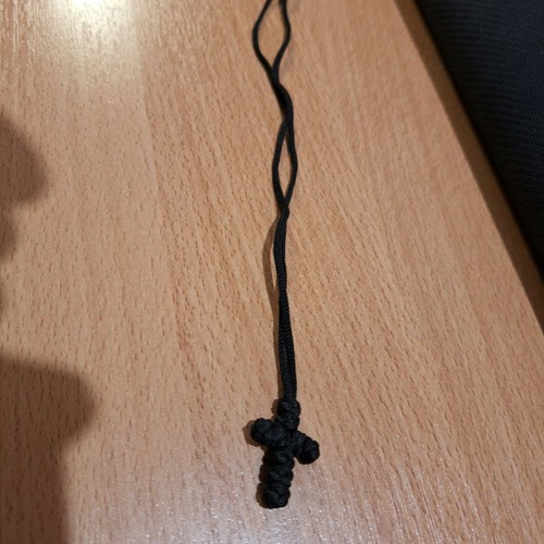 Knitted black cross new