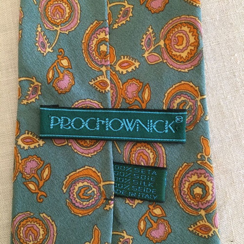 Vintage silk tie used, multicolored