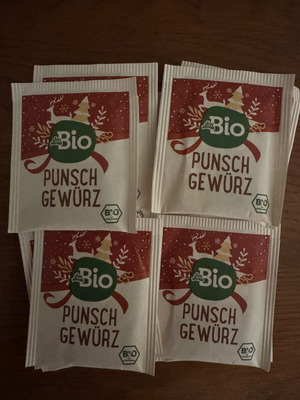 dmBio Punsch Gewürz organic spice mix set of 11 sachets