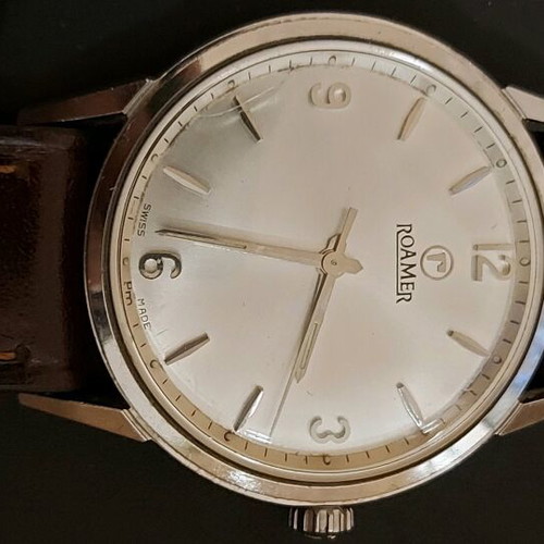 Roamer Vanguard men's wind-up watch used vintage 1965