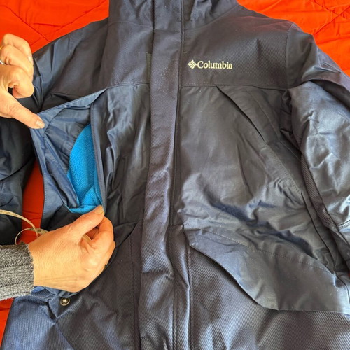 Columbia boys' jacket size M new blue