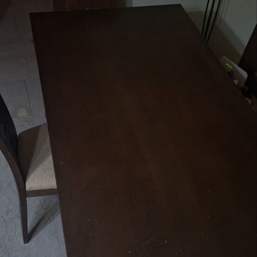Dining table 90x200 cm with 6 chairs