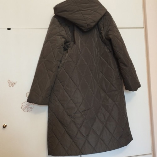 Long quilted waterproof coat Innocent like new, one size, khaki gray