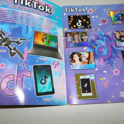 TikTok Glitter Stickers Album