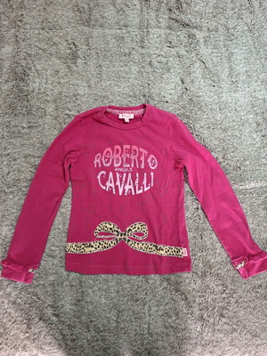Roberto Cavalli blouse for girl 6 years like new, pink, size 116 cm