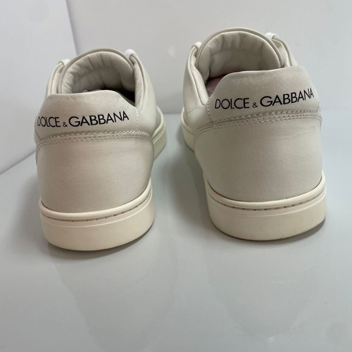 Dolce & Gabbana men leather sneakers like new, white, size 42.5