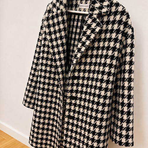 Peace And Chaos long coat black and white, like new
