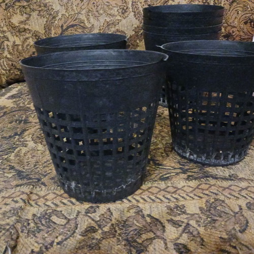 Orchid Phalaenopsis pots like new, set of 7 pieces