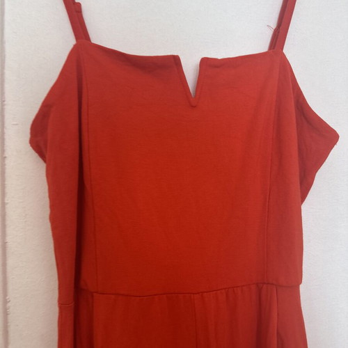 Bershka red jumpsuit like new, size S