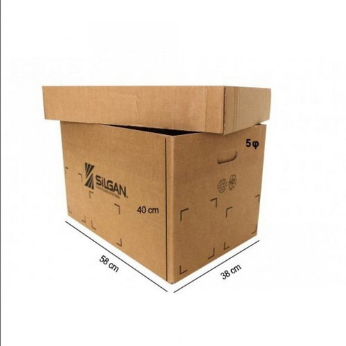 Large cardboard box with lid, made to order, 58x38x40 cm