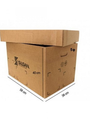 Large cardboard box with lid, made to order, 58x38x40 cm